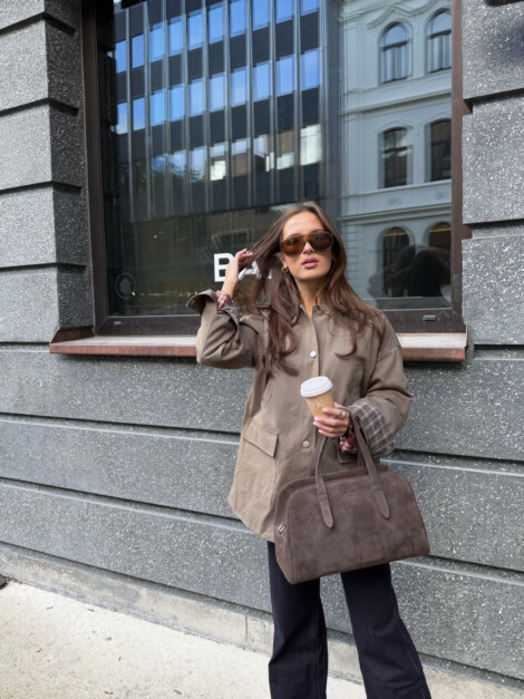 ALMA CHECK JACKET SAGE GREEN
