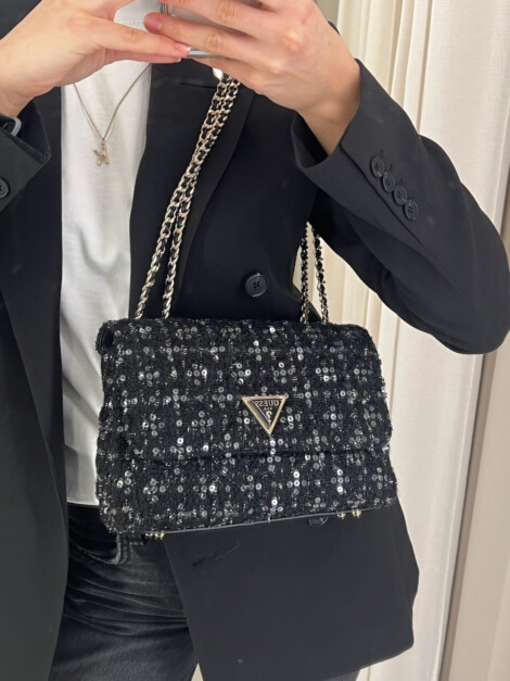 GIULLY 2 COMP CONVERTIBLE FLAP BLACK W/S