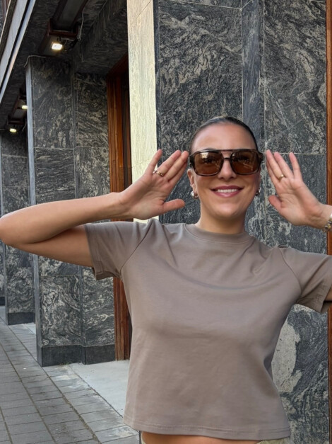 NELLIE T-SHIRT TAUPE
