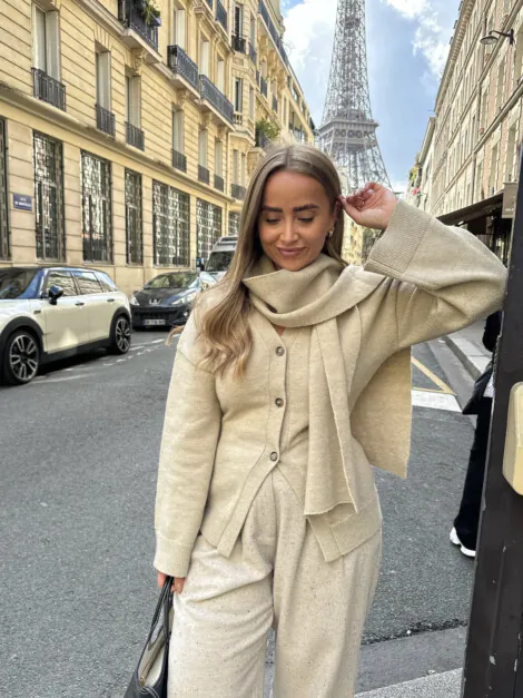 ELLEN SCARF BEIGE