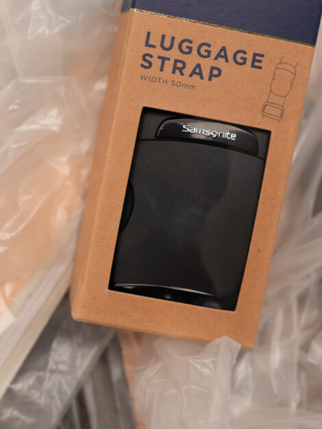 GLOBAL LUGGAGE STRAP BLACK