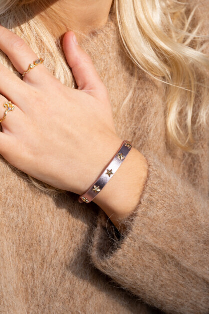 Star Stud bracelet mini Rose Metallic