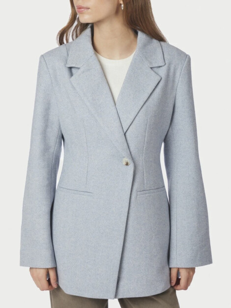 BOWIE HERRINGBONE S BLAZER LIGHT BLUE