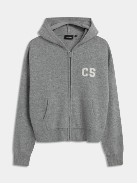 W. WOOLKNIT ZIP JACKET GREY