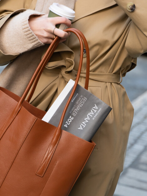 BETTINA SHOPPER COGNAC