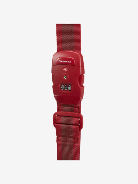 Luggage strap TSA RED