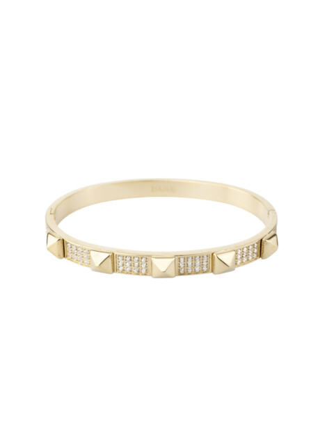STUD BANGLE W/CRYSTALS GOLD