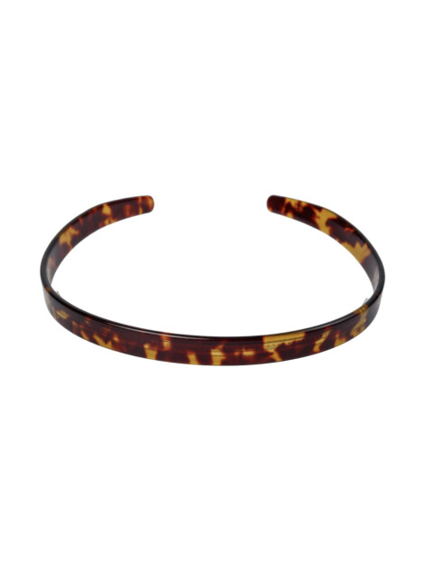 PLAIN HAIR BAND THIN BROWN TORTOISE