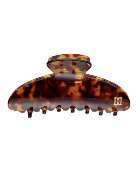 PLAIN HAIR CLAW LARGE BROWN TORTOISE