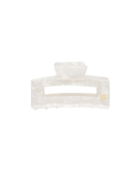 SQUARE HAIR CLAW SMALL OFF WHITE
