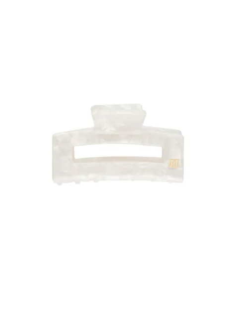 SQUARE HAIR CLAW SMALL OFF WHITE