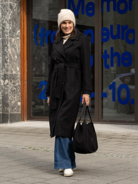 SHAY COAT LONG JACKET BLACK