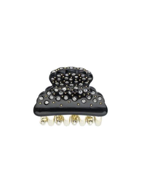 CRYSTAL HAIR CLAW SMALL BLACK
