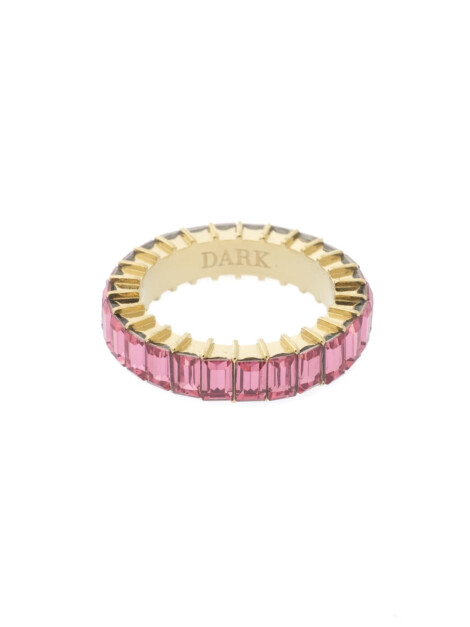 Baguette Crystal Ring Pink