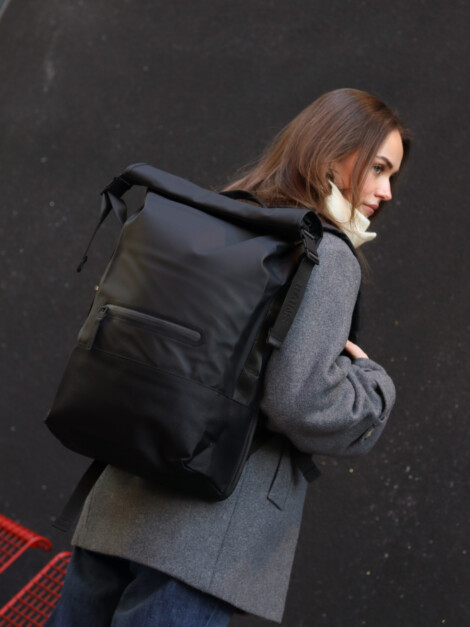 TRAIL ROLLTOP BACKPACK W3 BLACK