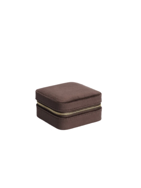 Velvet Jewellery Box MINI CHOCOLATE BROWN