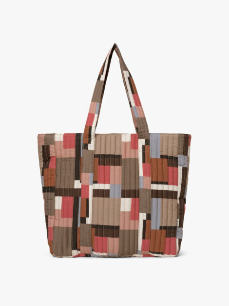 SOFT COTTON QUILT BAG ASH ROSE