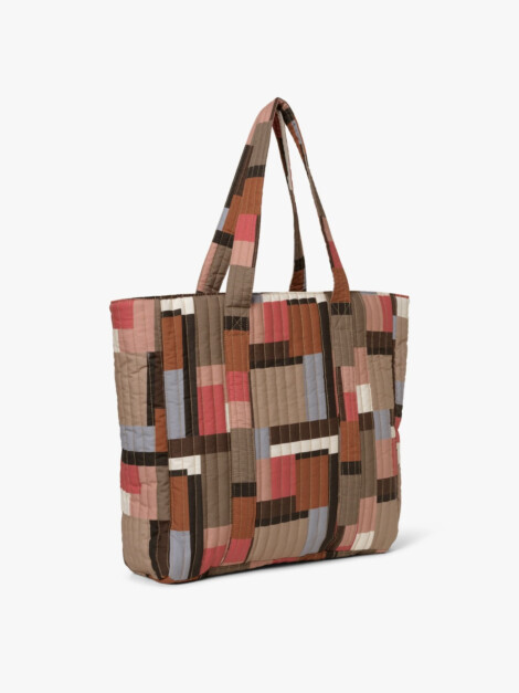 SOFT COTTON QUILT BAG ASH ROSE