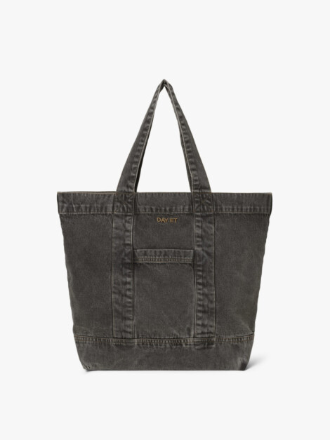 WASHED DENIM BAG GRAY DENIM
