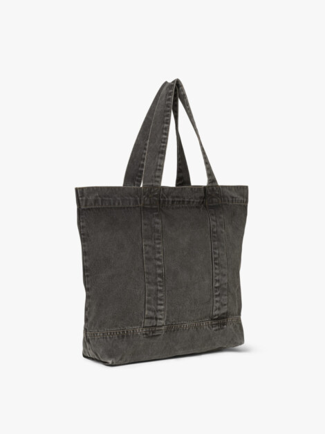 WASHED DENIM BAG GRAY DENIM