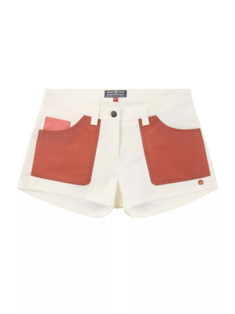 3INCHER FIELD SHORTS OFFWHITE/TERRA RED