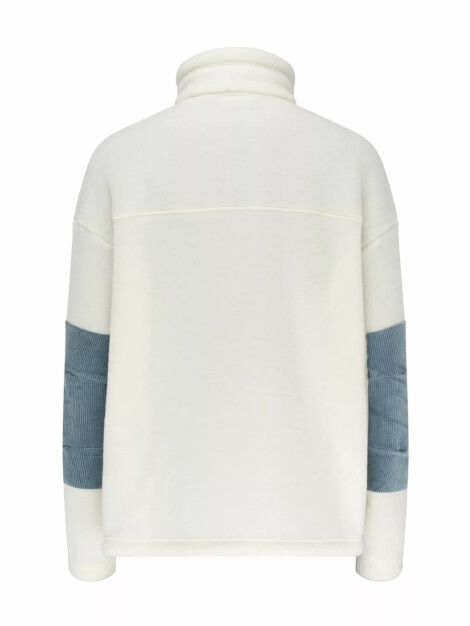 VAGABOND WIDE CORD FLEECE NATURAL/STORMY BLUE