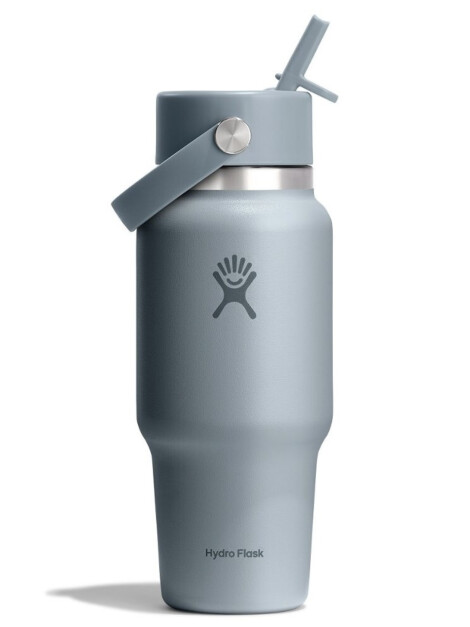 24 OZ WIDE FLEX STRAW TRAVEL BOTTLE SHALE GRAY