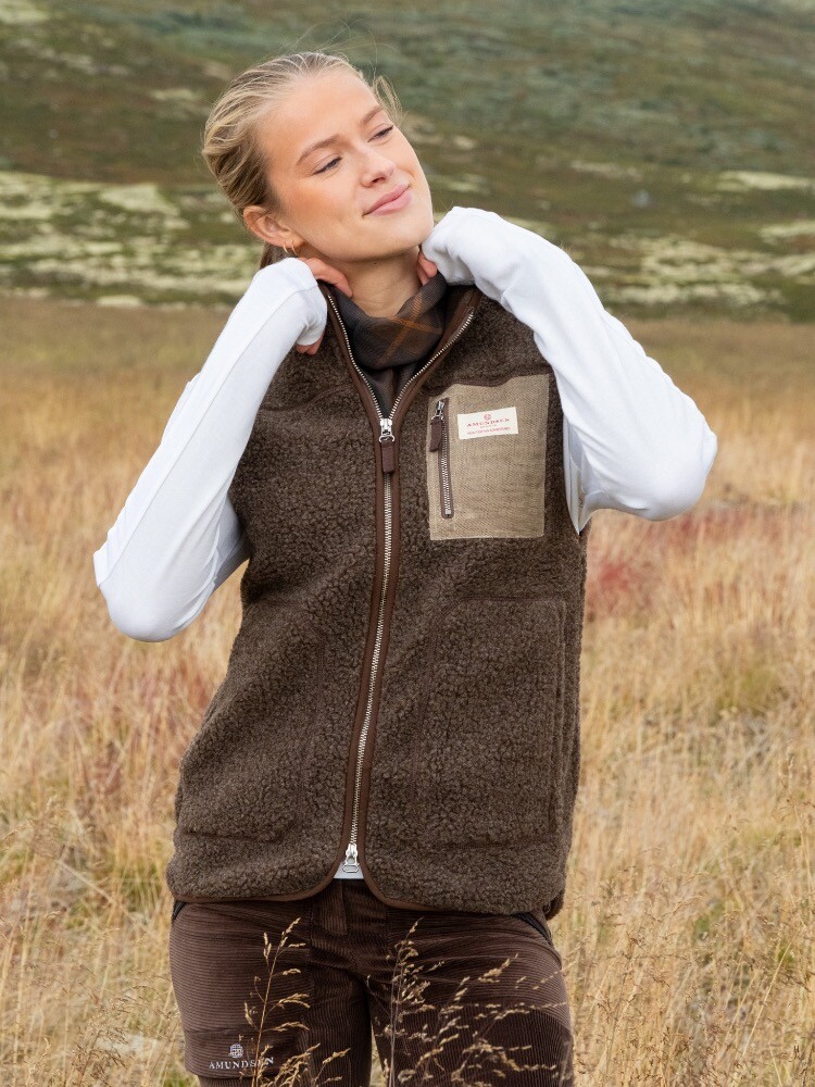 HEROES WOOL FLEECE VEST COWBOY