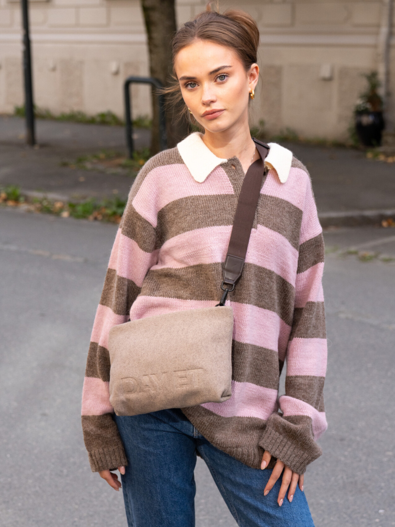 DAY WOOLEN CB POUCHY BRINDLE