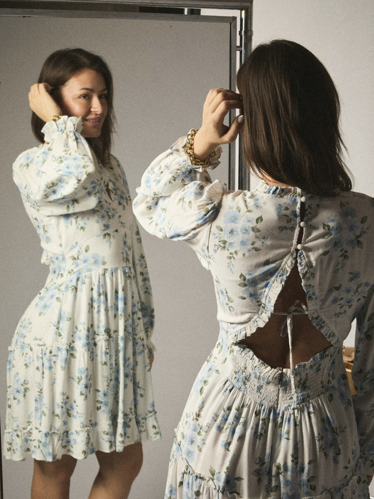 MILLER FLORAL DREAM DRESS LIGHT BLUE