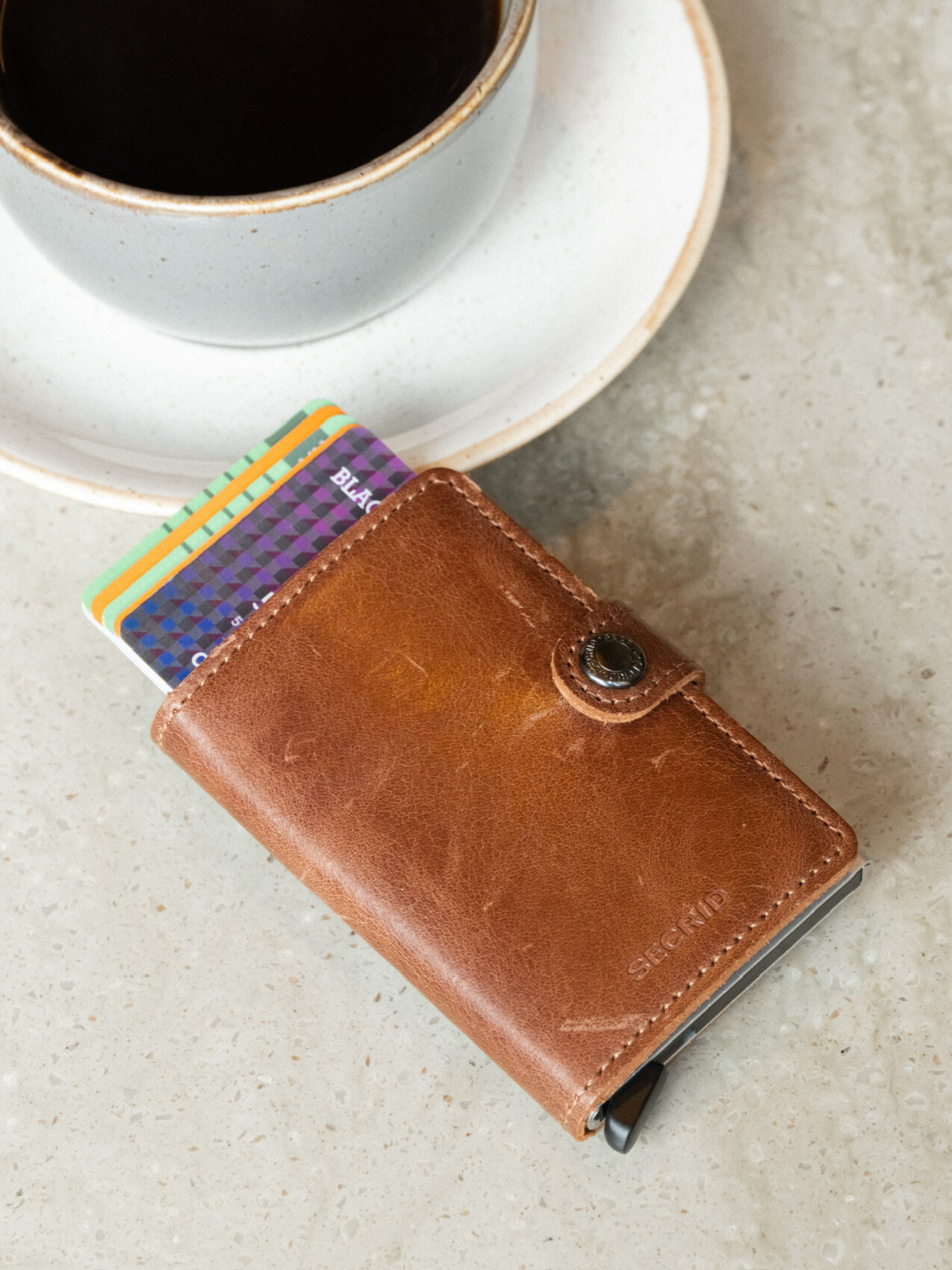 MINIWALLET VINTAGE BROWN