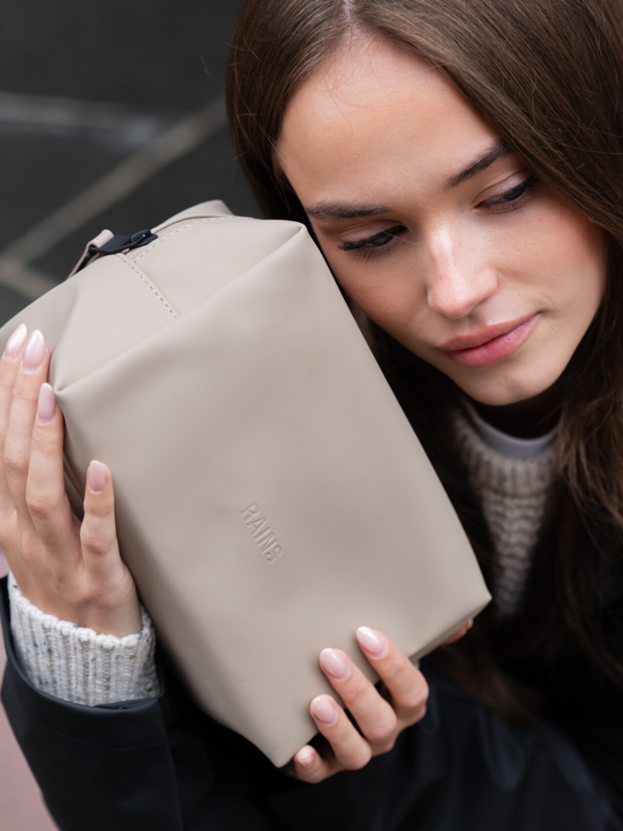 WASH BAG SMALL W3 BEIGE