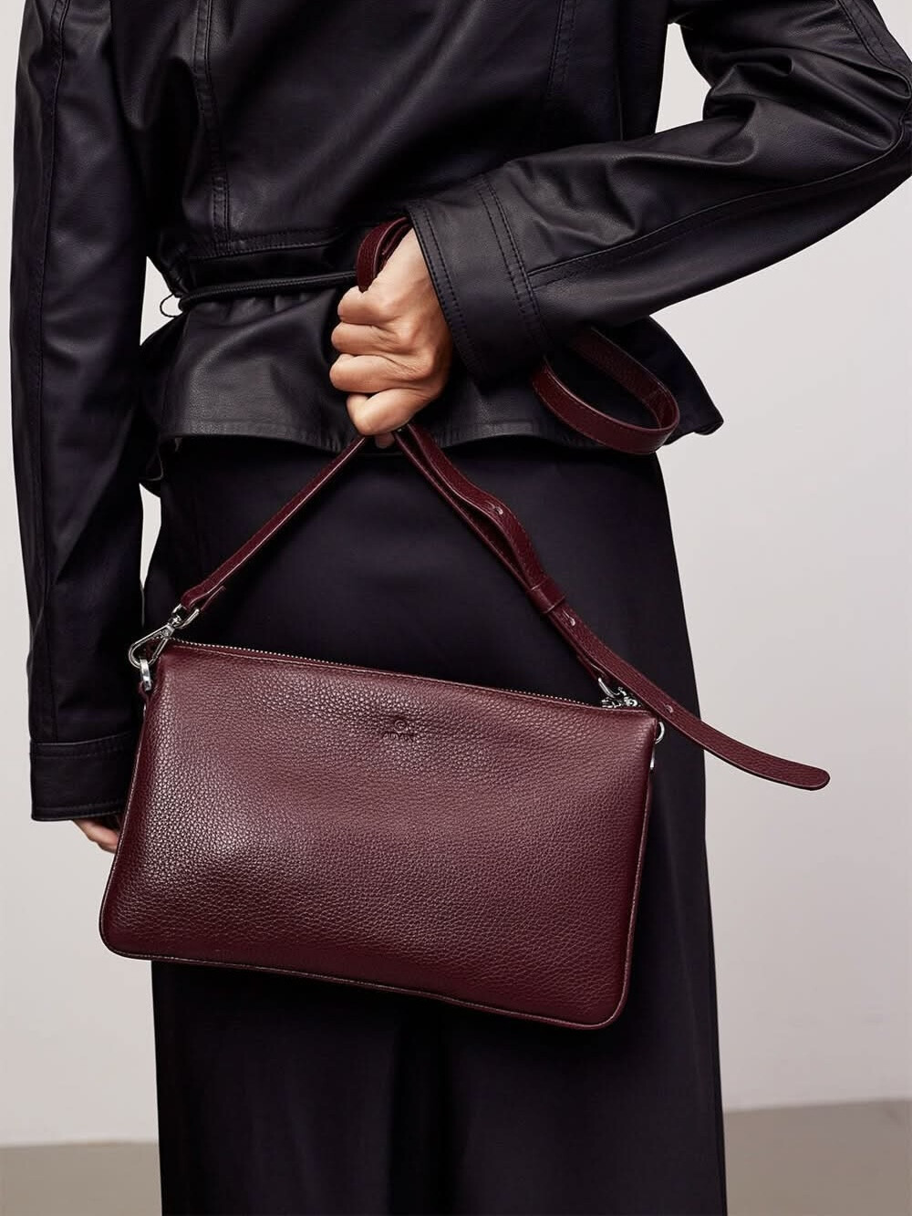 CORMORANO SHOULDER BAG NOOR BURGUNDY