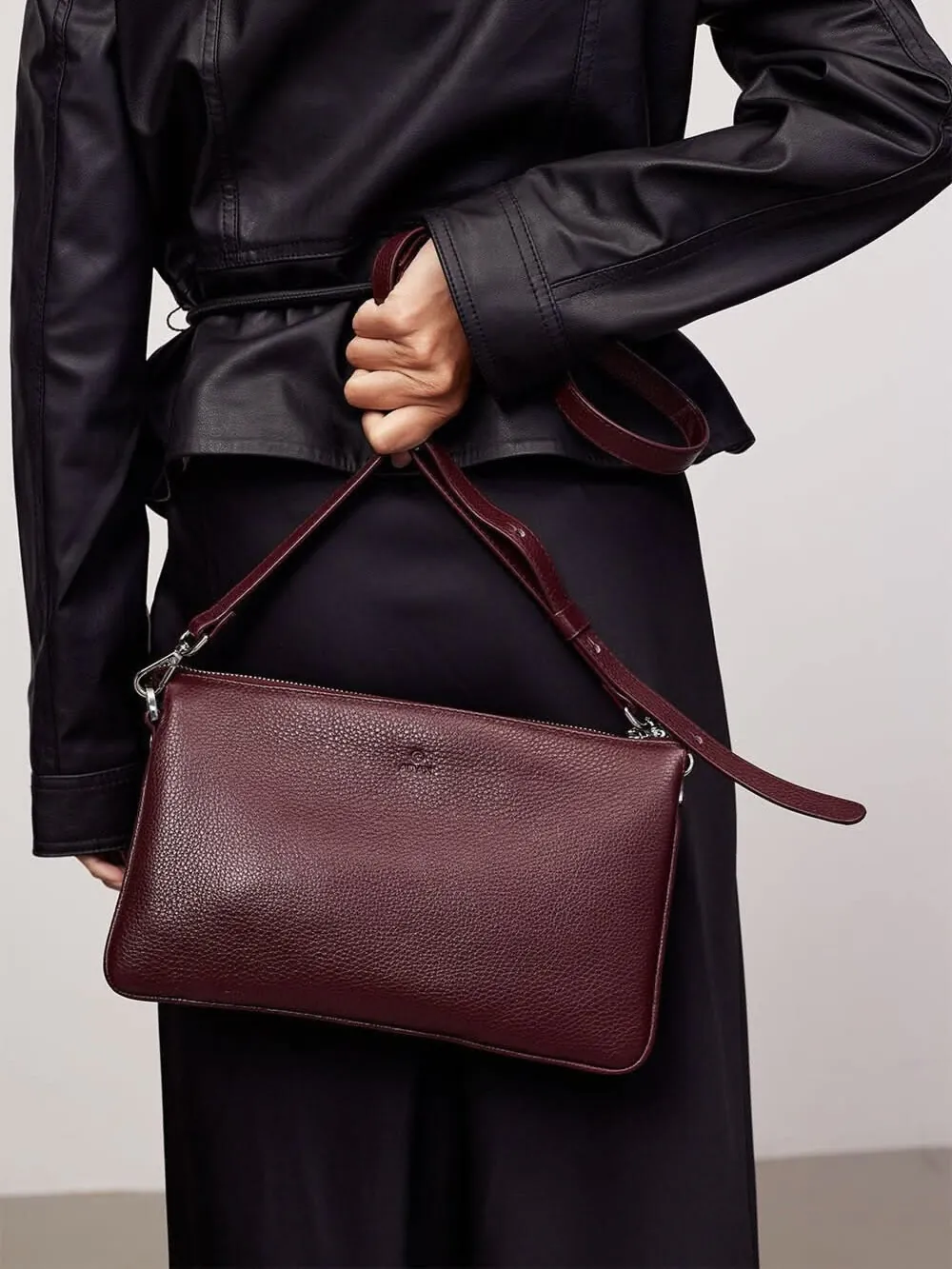 CORMORANO SHOULDER BAG NOOR BURGUNDY bag.no