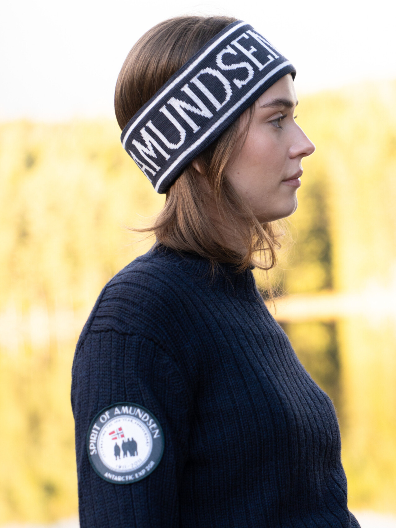 SKI HEADBAND FADED NAVY/WHITE