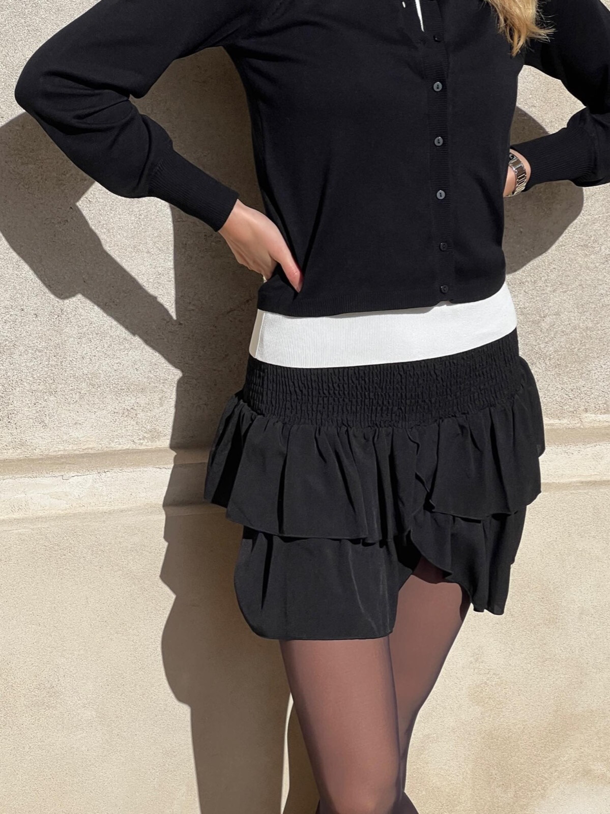 CARIN R SKIRT BLACK