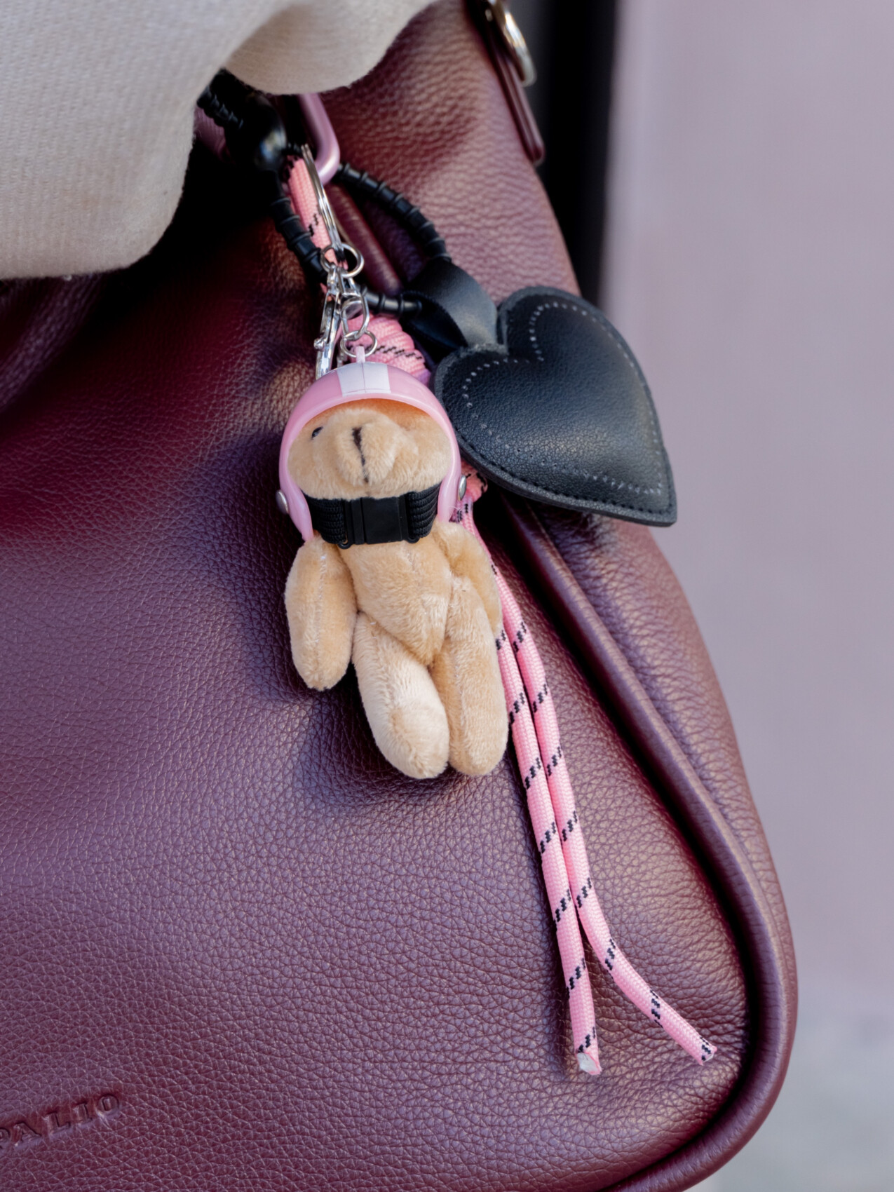 BOULE DISCO PINK SCOOTER TEDDY