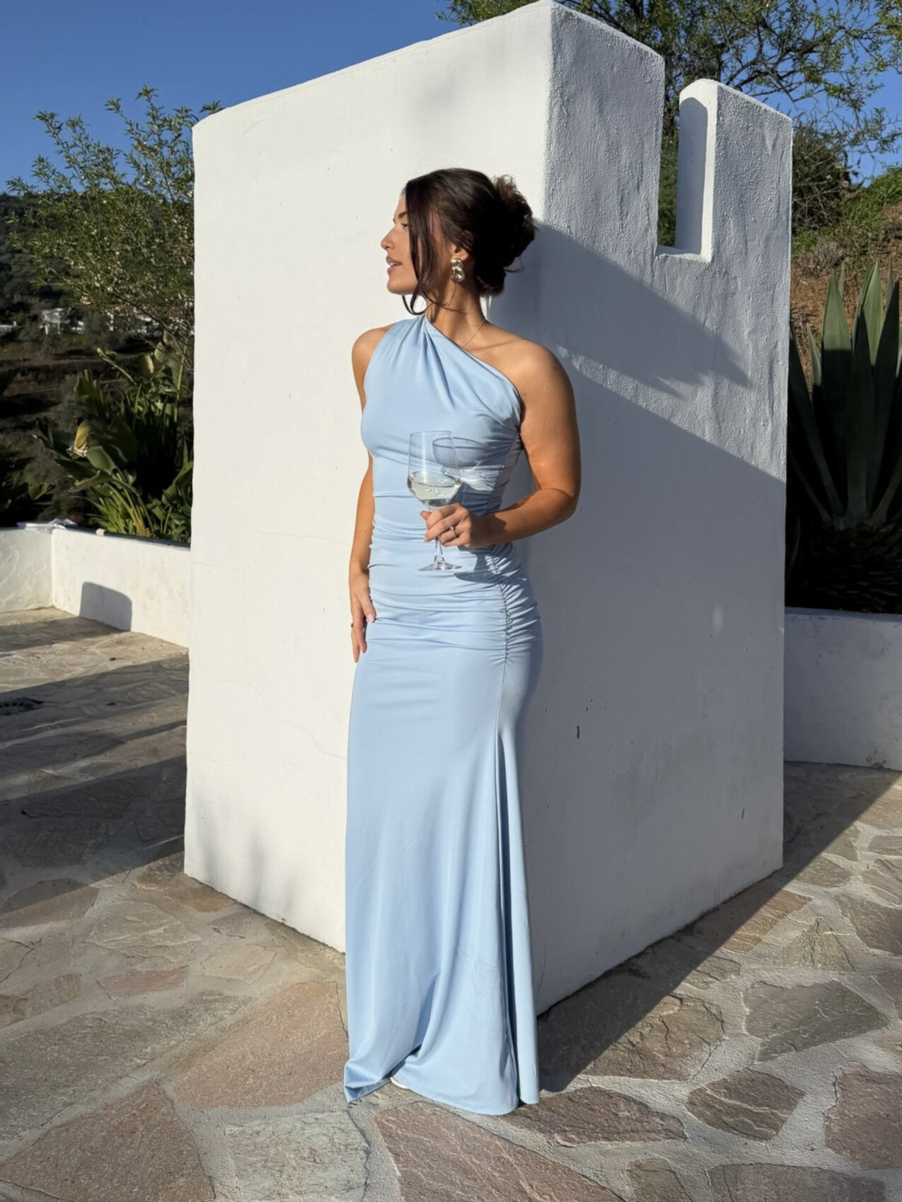 ANDREA MAXI DRESS BLUE
