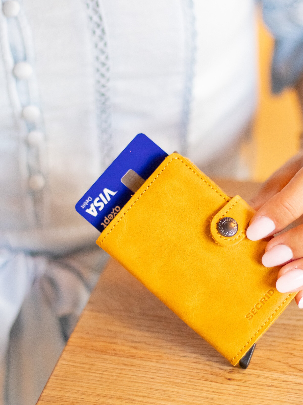 MINIWALLET VINTAGE OCHRE