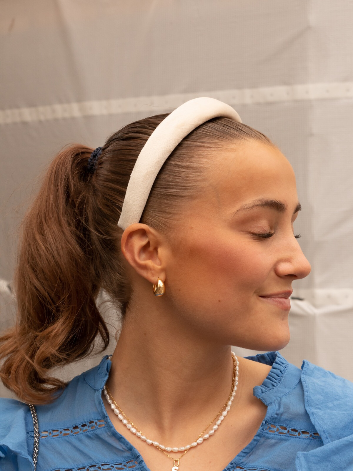 Velvet Hairband Vanilla