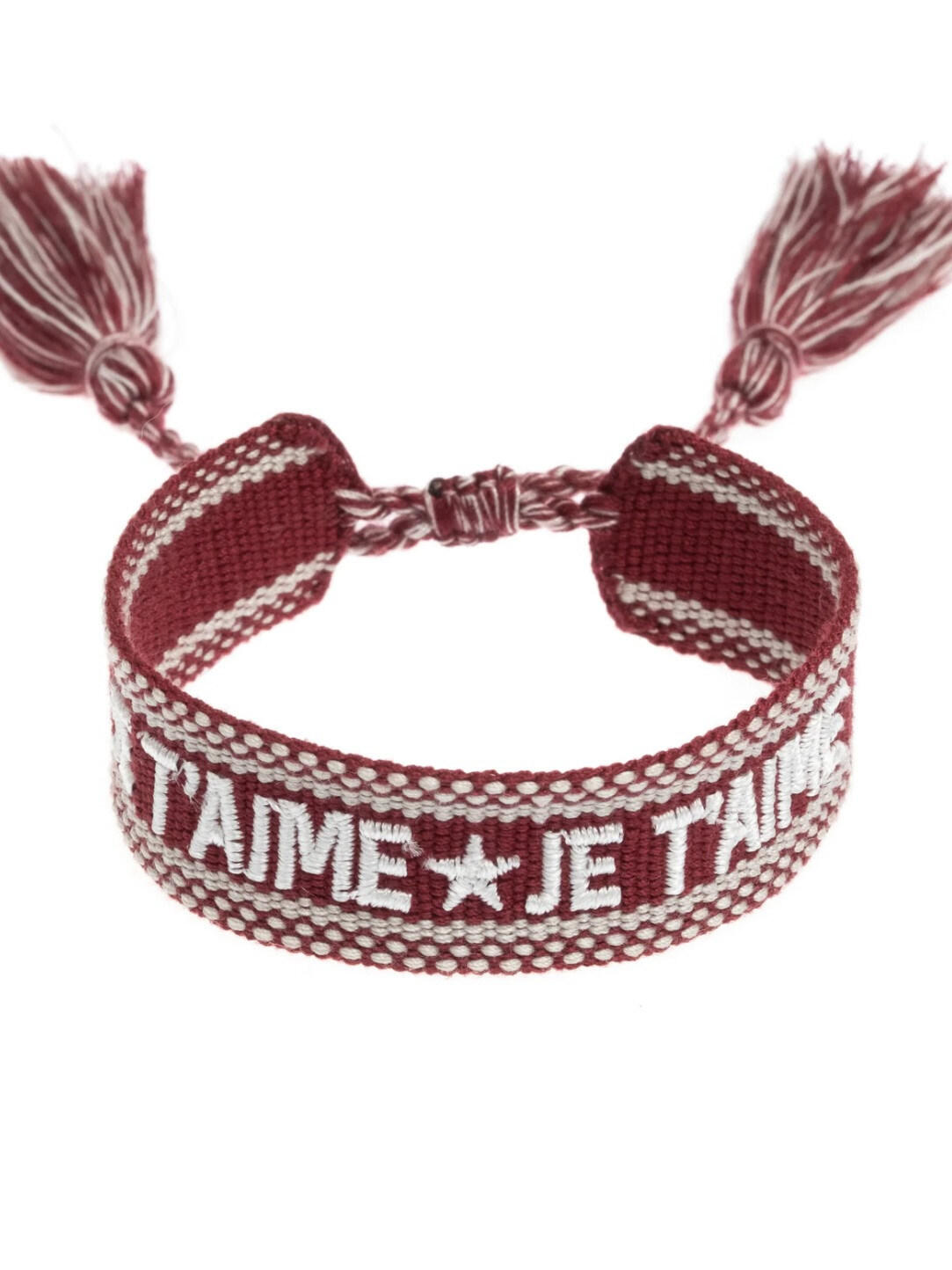 TØYARMBÅND JE T'AIME OX RED