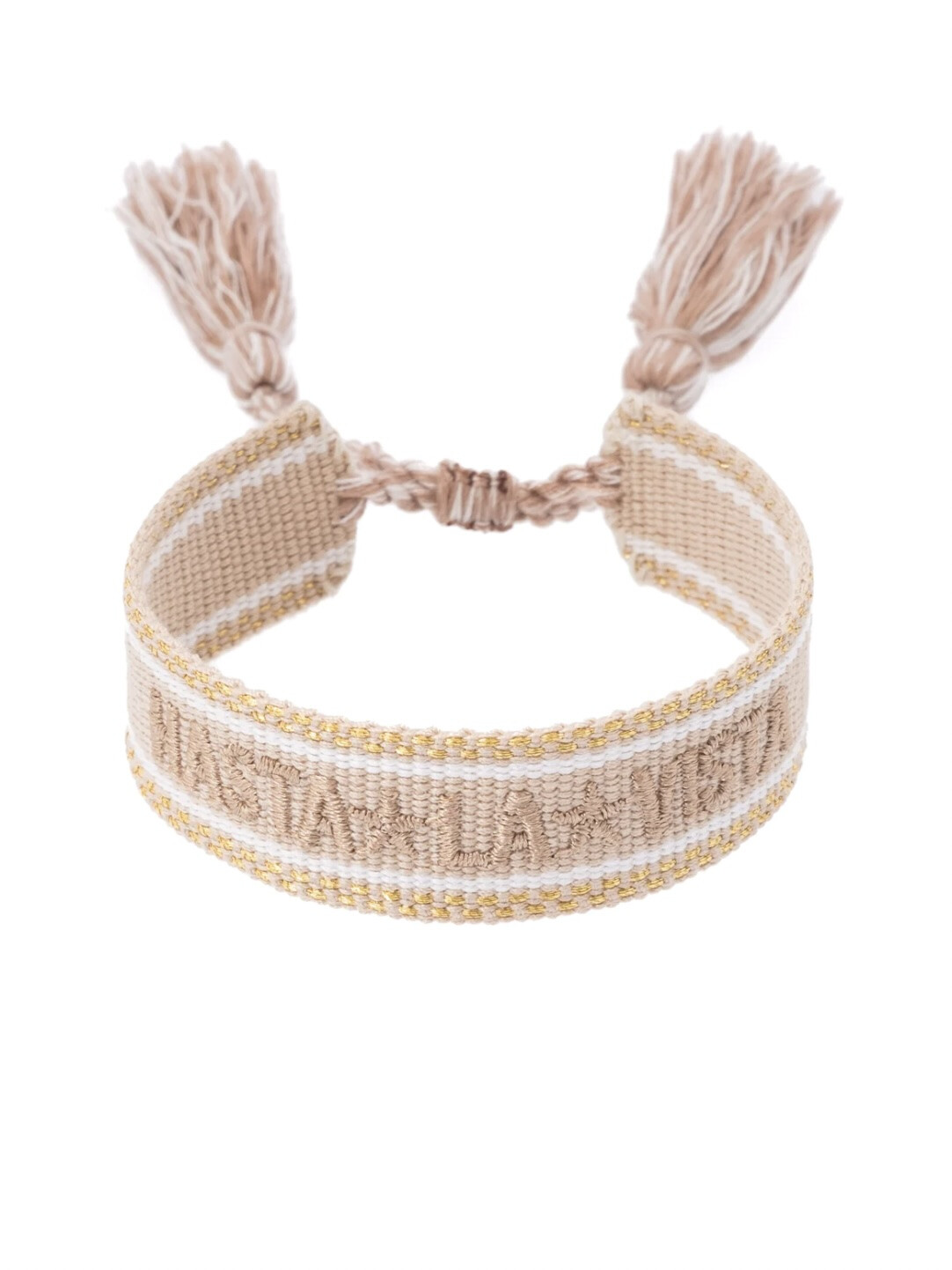TØYARMBÅND HASTA LA VISTA SAND W/GOLD