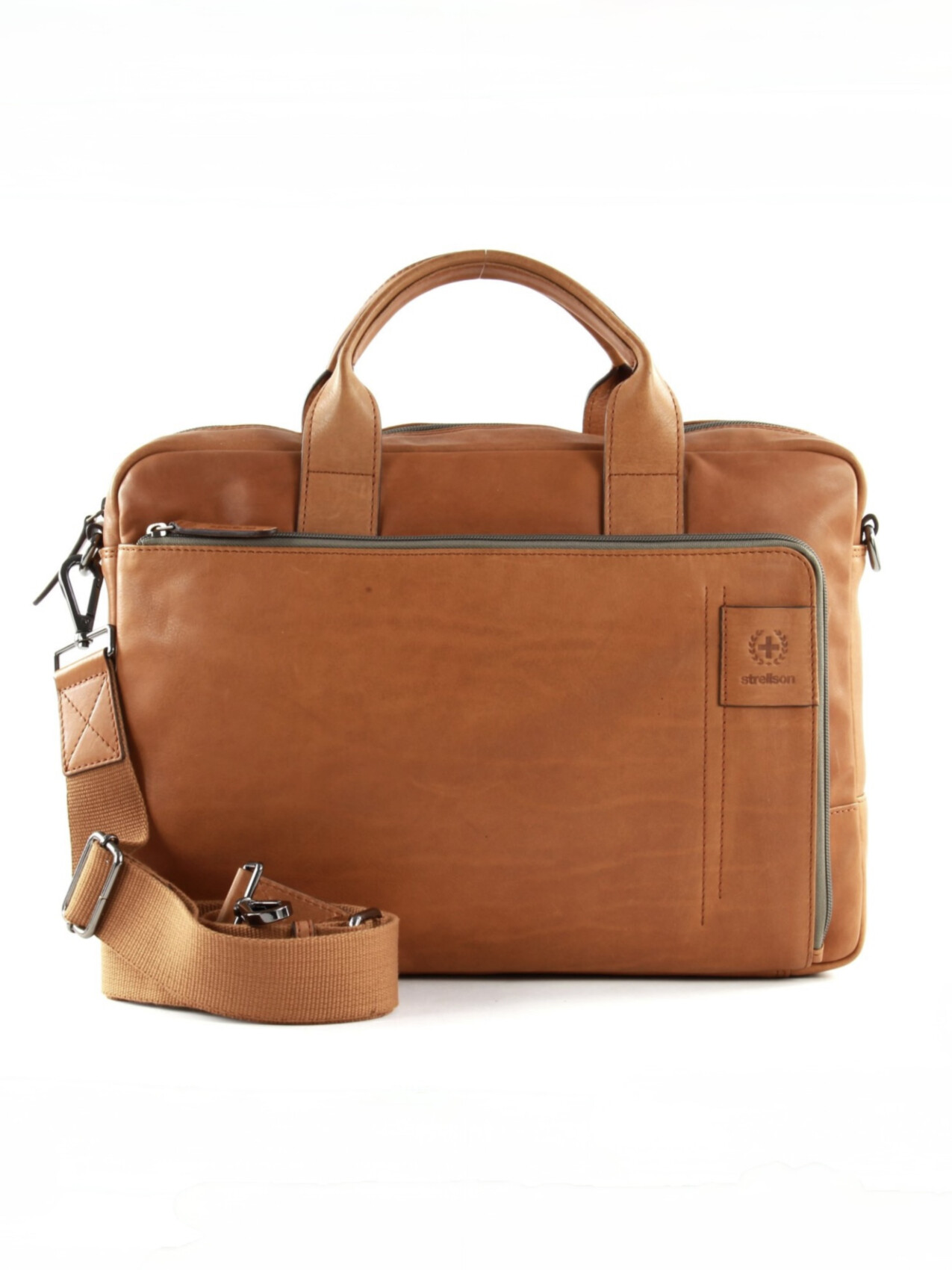 HYDE PARK CHARLES BRIEFBAG SHZ COGNAC