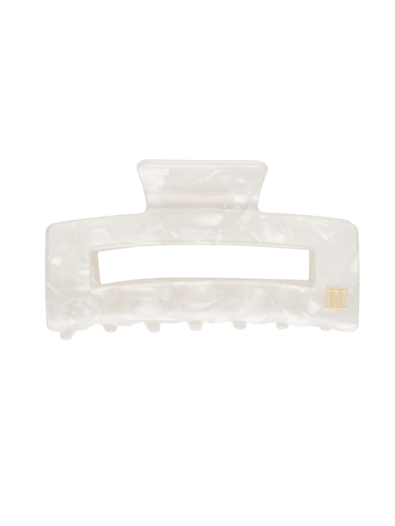 SQUARE HAIR CLAW LARGE OFF WHITE