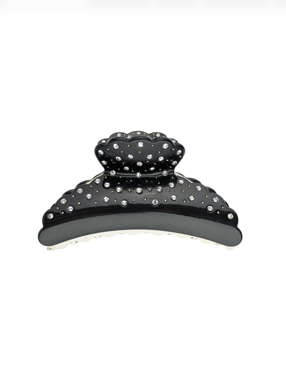 CRYSTAL HAIR CLAW X LARGE BLACK