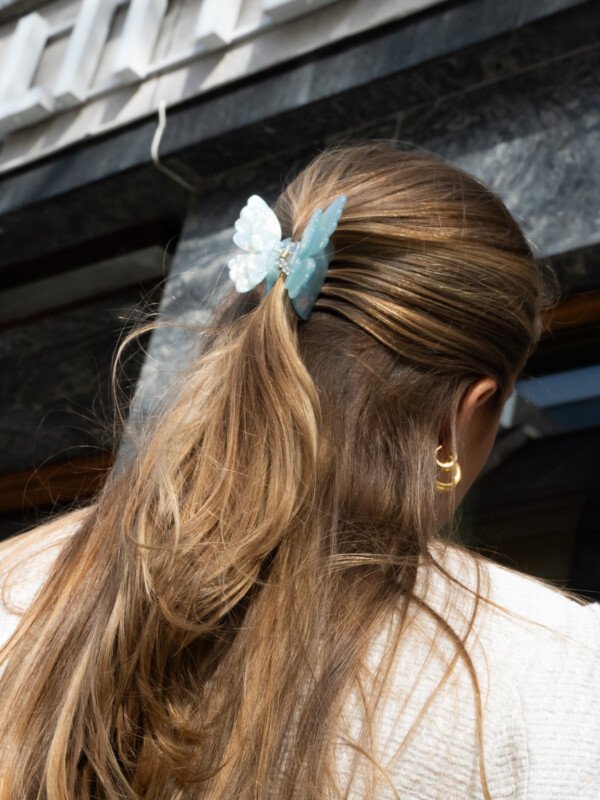 BUTTERFLY HAIR CLAW TEAL