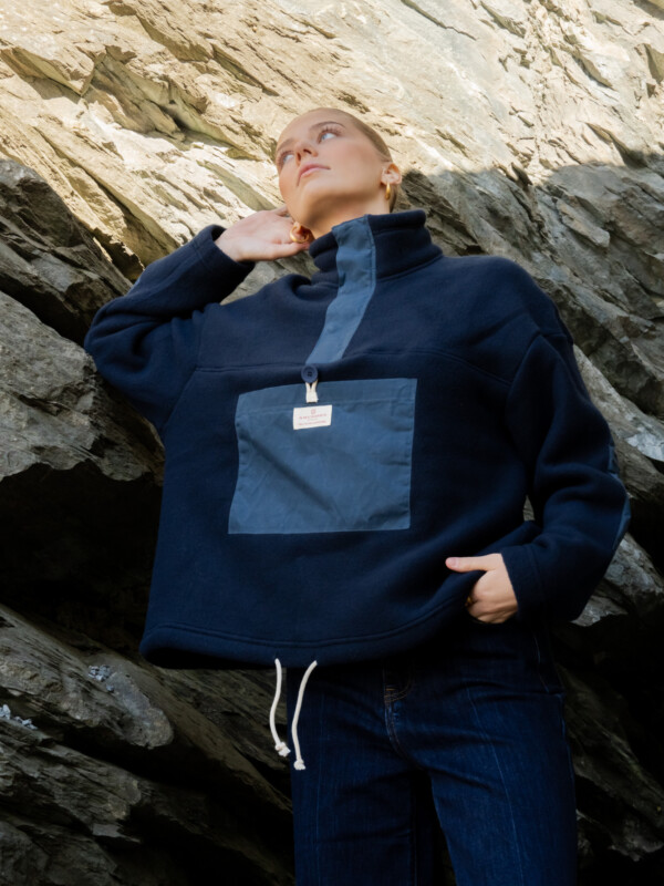 VAGABOND WAXED FLEECE FADED NAVY