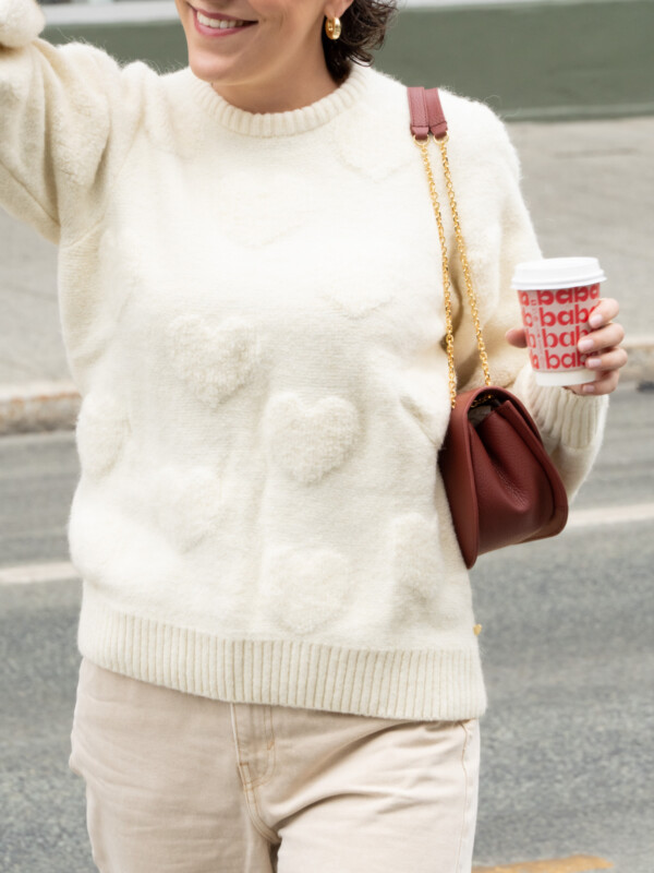 BIBIAN HEARTH PULLOVER WARM WHITE