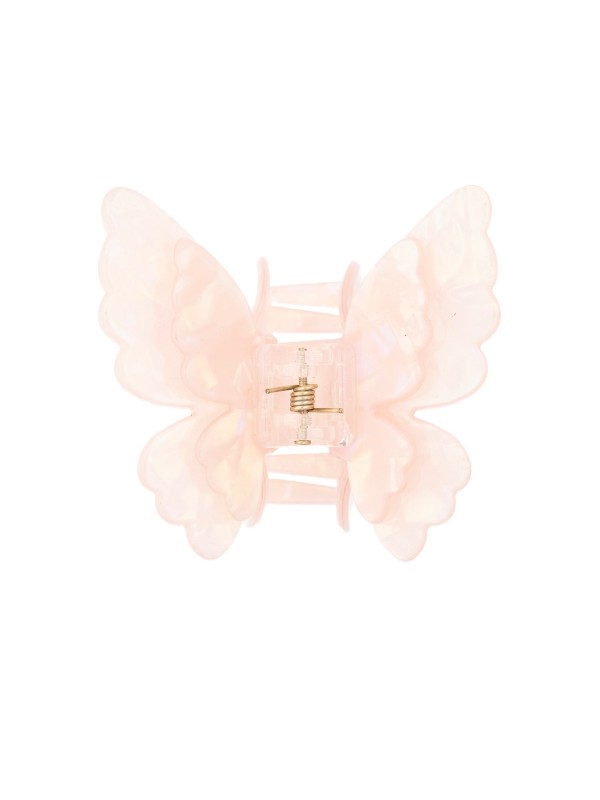 BUTTERFLY HAIR CLAW PALE ROSE