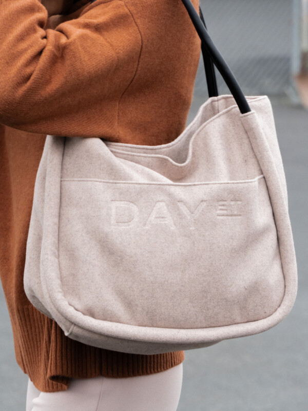 DAY WOOLEN SMALL SHOPPER TAUPE MELANGE